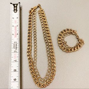 Stella & Dot La Coco curb chain necklace in Gold